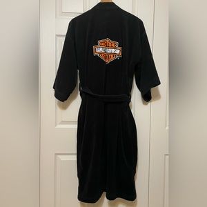 Men's Harley Davidson Thick Velour Terry Bath Robe